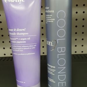 Purple Blonde shampoo, Eva NYC and ION Cool Blonde